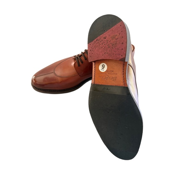 Cognac Derby Shoes - Leather Outsole - KENT City - Bexley US Size 9 main image 5